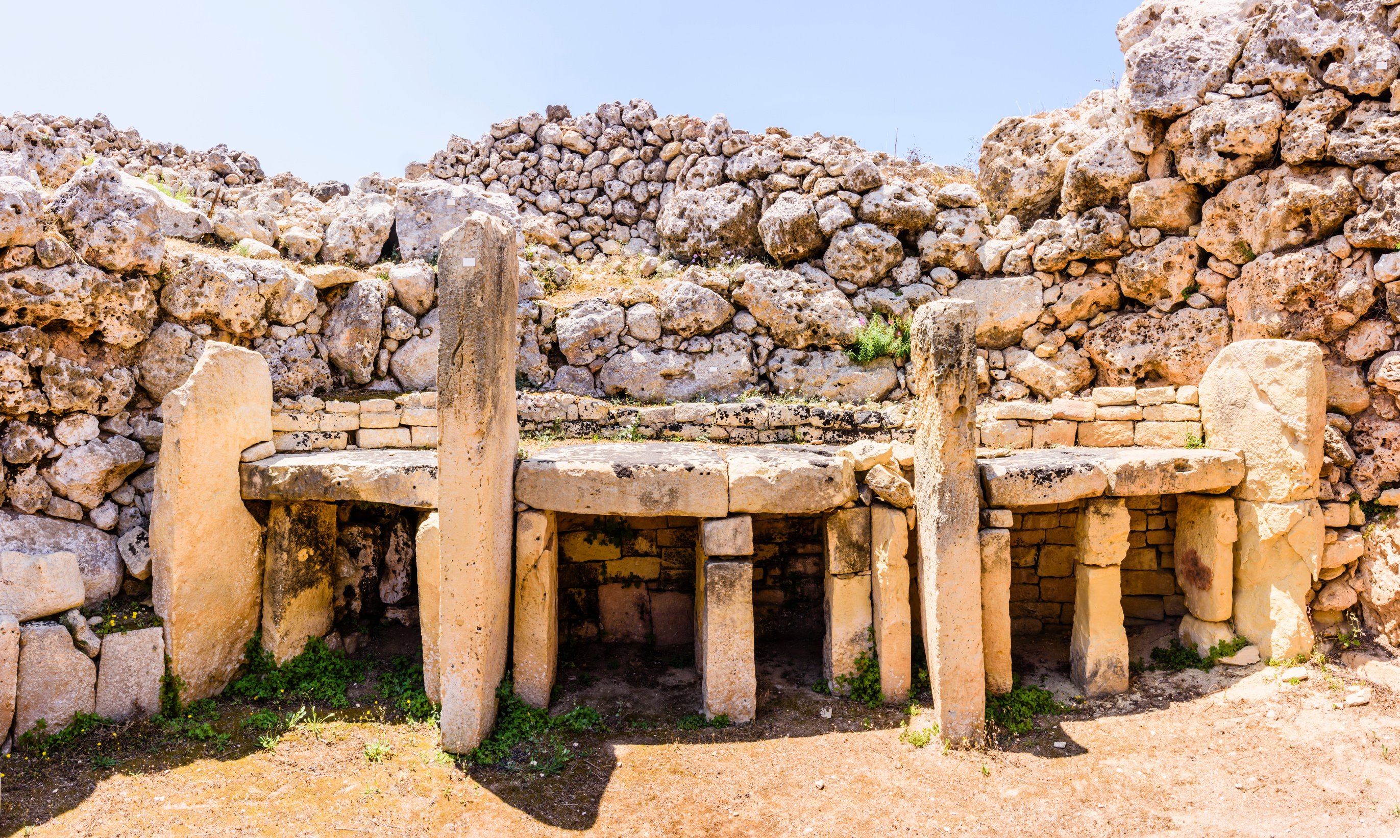 Ggantjca neolithic temple, Gozo, Malta